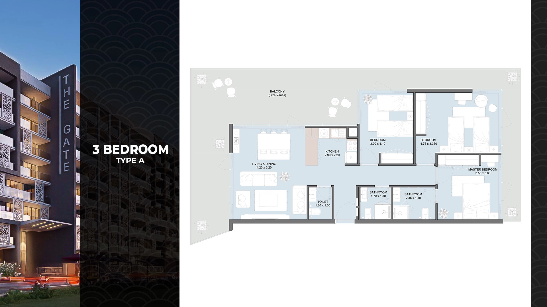 3 BR - Type A